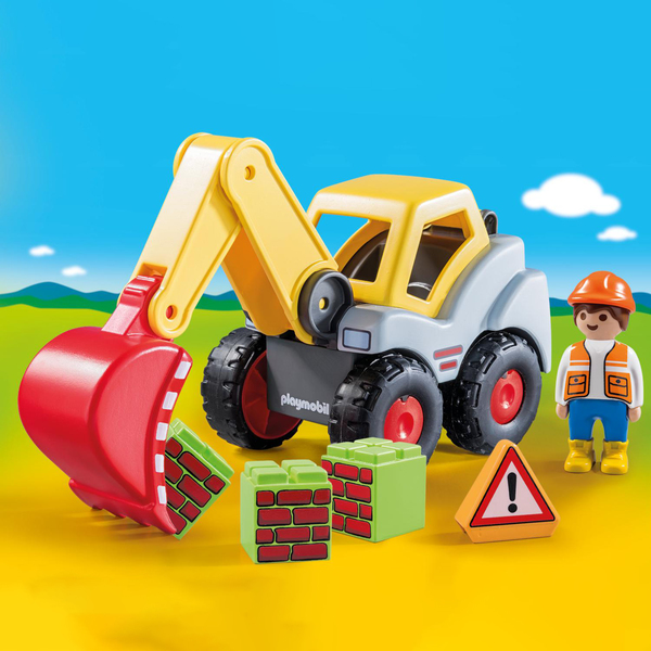 70125 - Playmobil 1.2.3 - Pelleteuse