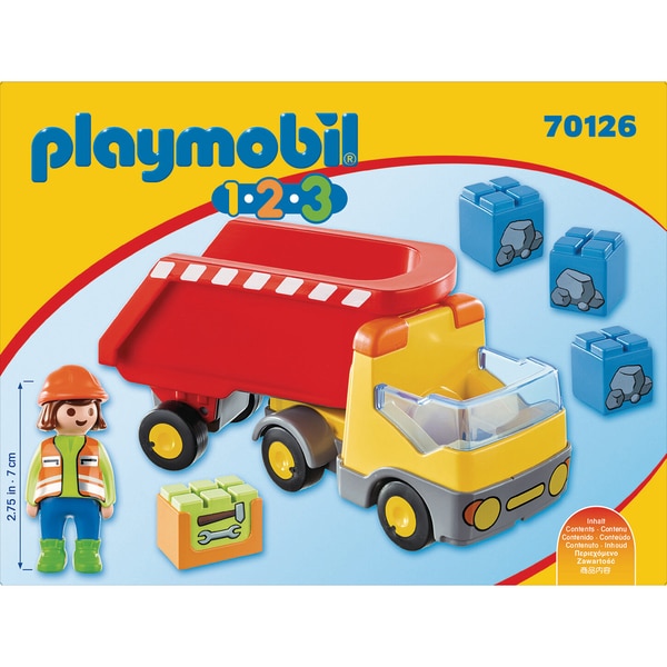 70126 - Playmobil 1.2.3 Camion benne