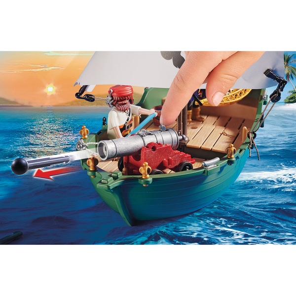 70151 - Playmobil Pirates - Chaloupe et moteur submersible