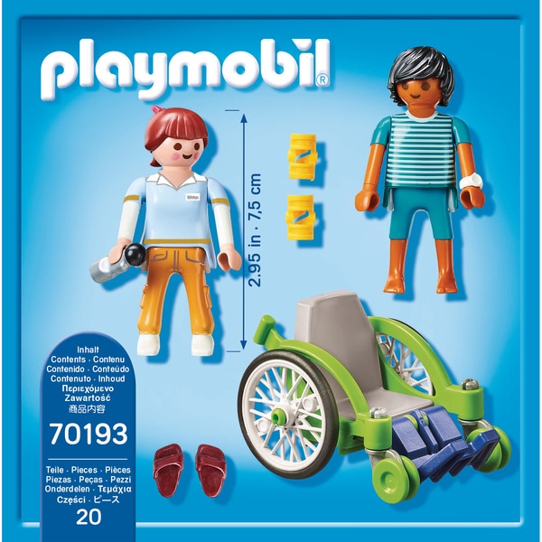70193 - Playmobil City Life - Patient en fauteuil roulant