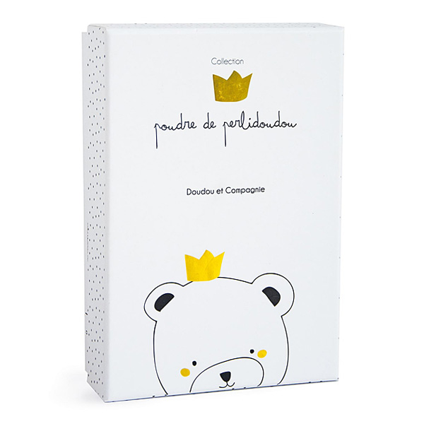 Doudou attache sucette ours petit roi