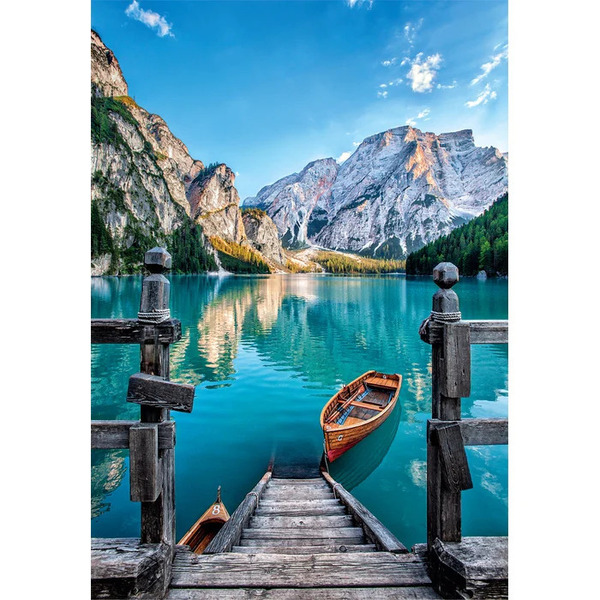 Puzzle 500 pièces - Braies Lake