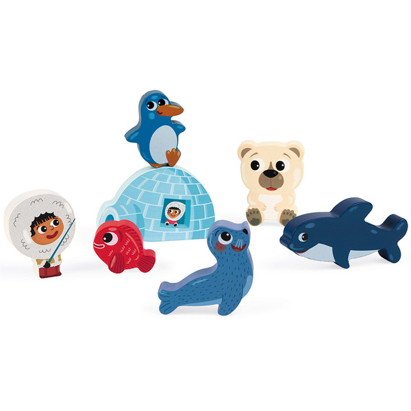 Puzzle en bois Chunky Arctique 7 pièces