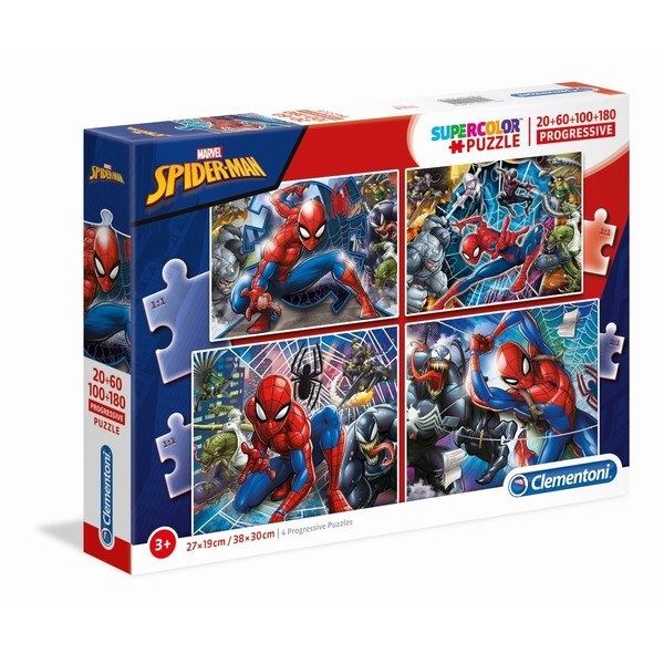 Puzzles (20, 60, 100, 180 pièces) Spiderman Clementoni King Jouet