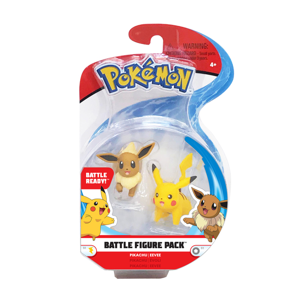 Figurines Pokémon - Pikachu et Evoli 5 cm