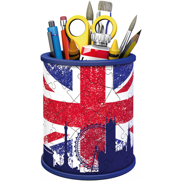 Puzzle 3D pot à crayons Union Jack 54 pièces