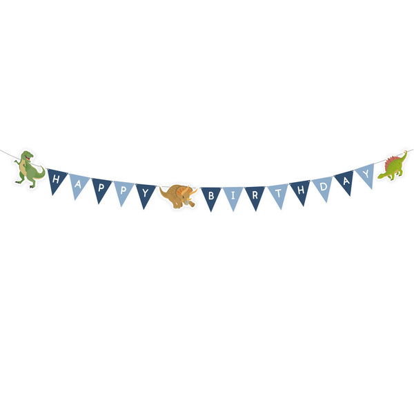 Guirlande joyeux anniversaire Dinosaures