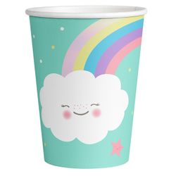8 gobelets en papier Sweet Clouds World 250 ml