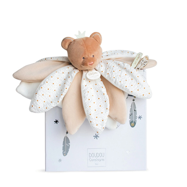 Attrape rêve ours doudou pétales