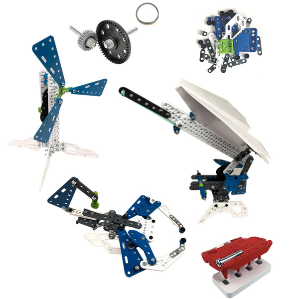 Meccano - KIT D'INVENTIONS - ENGRENAGES - Coffret Inventions Avec  Engrenages, 2 Outils