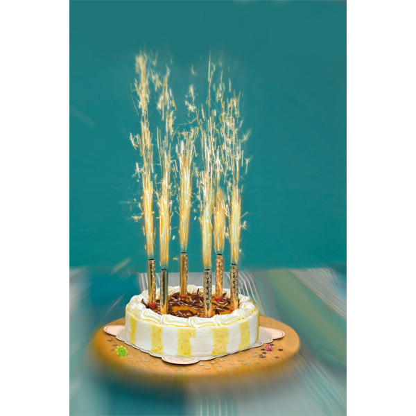 Bougies fontaines lumineuses anniversaire