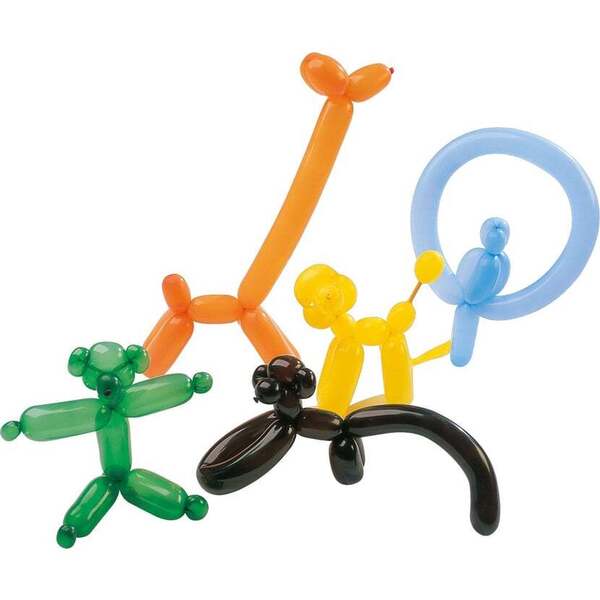 10 Ballons latex à modeler + pompe