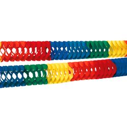 2 guirlandes colorées arc-en-ciel 2,5 m
