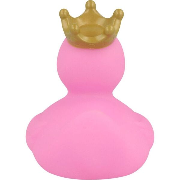 Canard de bain rose avec couronne