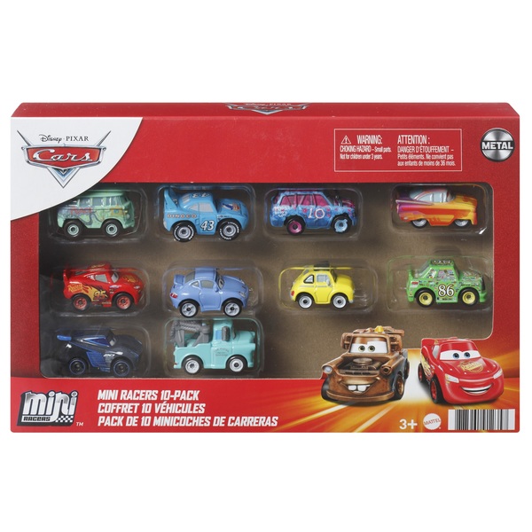 Coffret de 9+1 exclusif véhicules 2.5 cm Racer Series -Disney Cars 