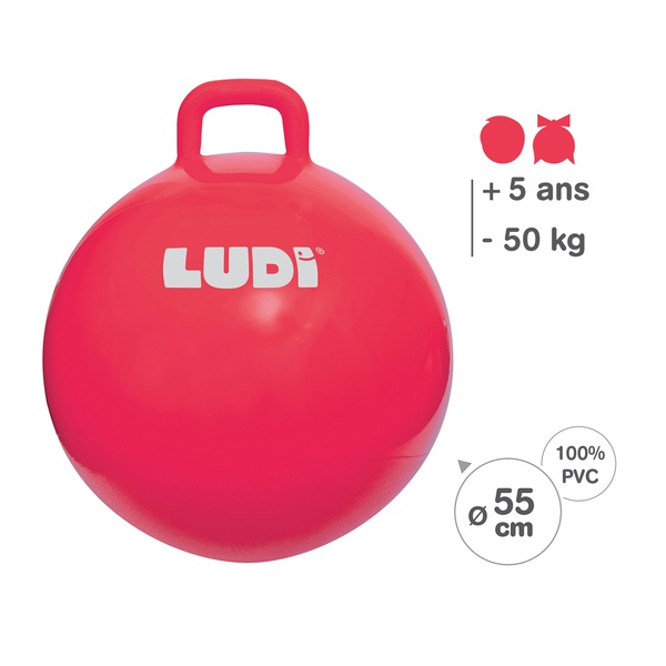 Ballon sauteur XXL rouge