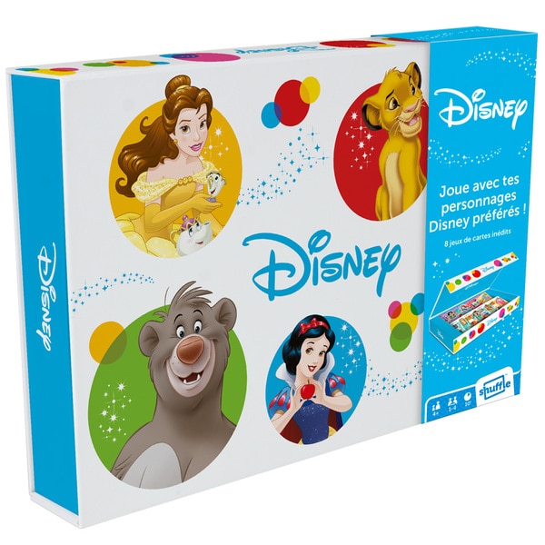 Disney - Coffret collector Disney classique - 8 jeux de cartes Shuffle - Cartamundi