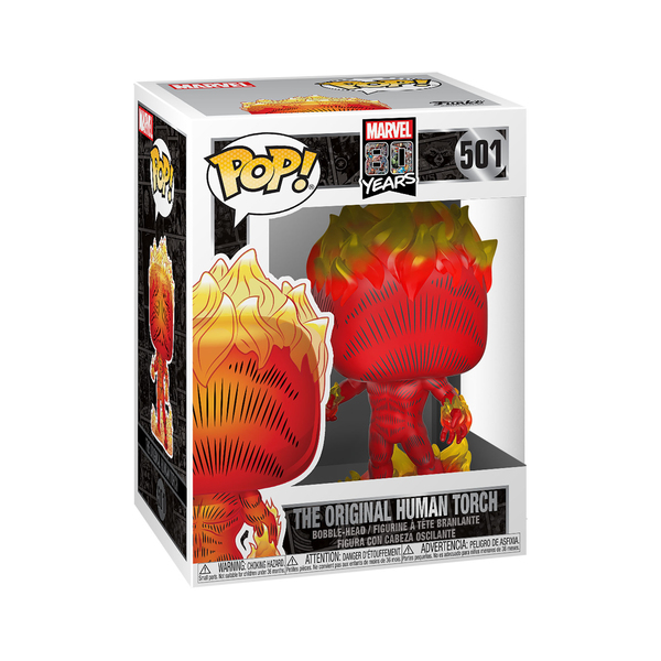 Figurine Torche Humaine 501 80 ans de Marvel Funko Pop