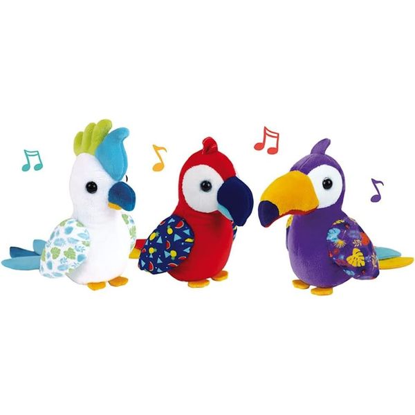 Peluche musicale Tropibirds 15cm (modèle aléatoire)