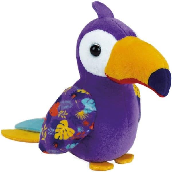 Peluche musicale Tropibirds 15cm (modèle aléatoire)