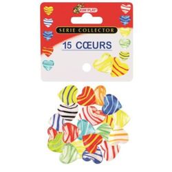 15 Billes en forme de coeur