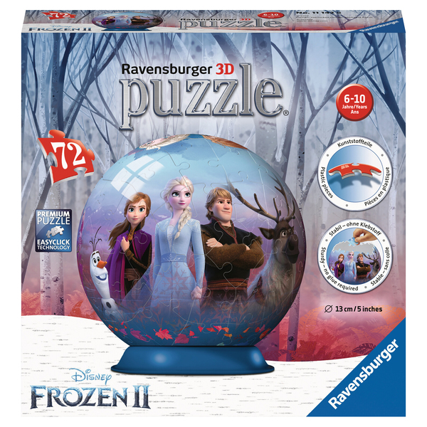 Puzzle 3D Rond 72 pièces La Reine des Neiges 2