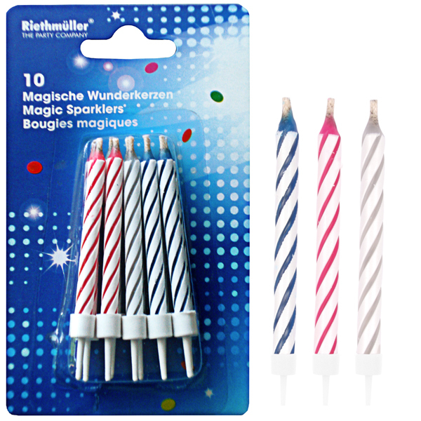 Bougies magiques 10 pièces