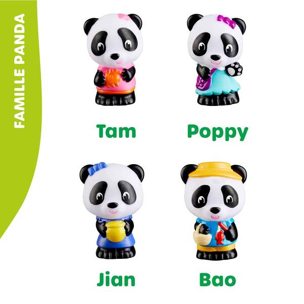 Klorofil - 4 figurines famille panda