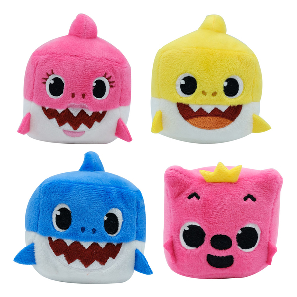 Peluche sonore cube Baby Shark Bandai : King Jouet, Peluches