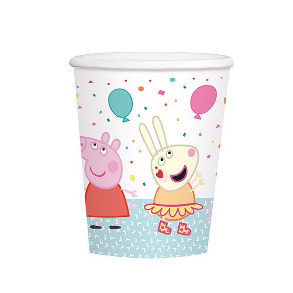 8 gobelets en papier Peppa Pig