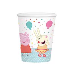 8 gobelets en papier Peppa Pig