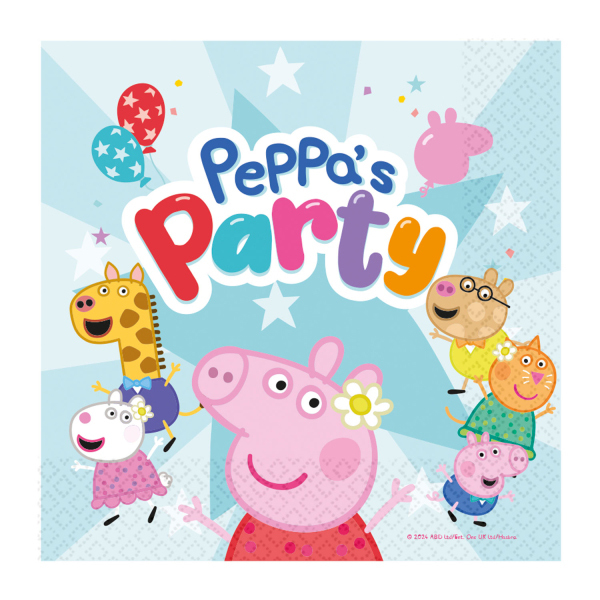 16 Serviettes Peppa Pig