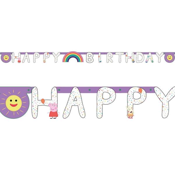 Guirlande d anniversaire Peppa Pig