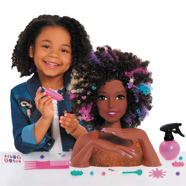 Tête à coiffer Barbie afro