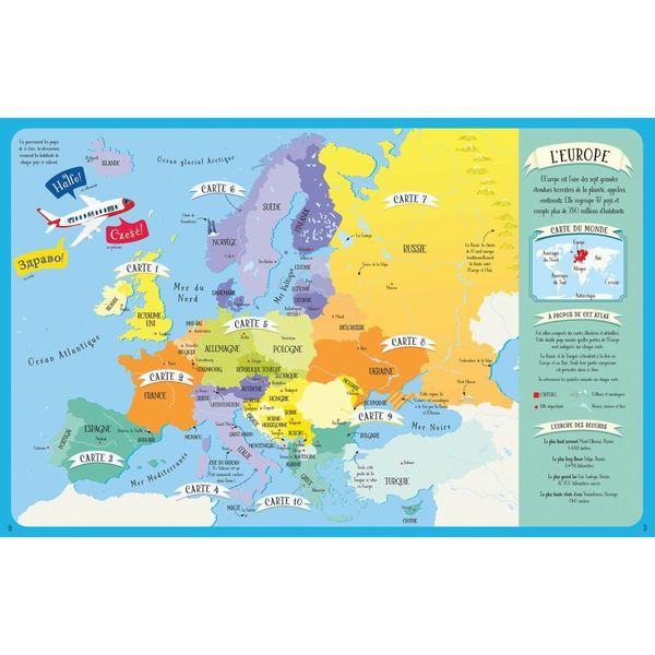 Coffret Atlas de l Europe - Livre et puzzle