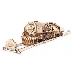 Train à vapeur V-Express - Modèle mécanique en bois