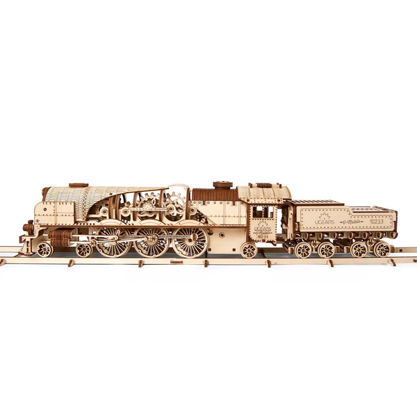 Train à vapeur V-Express - Modèle mécanique en bois
