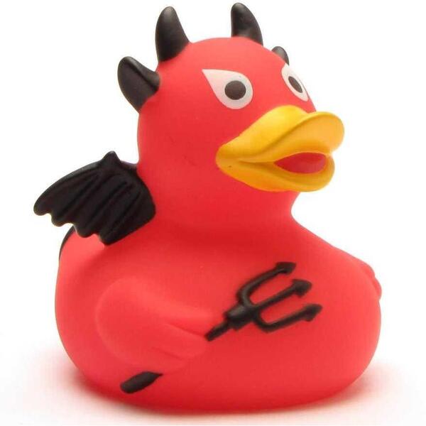 Canard de bain diable