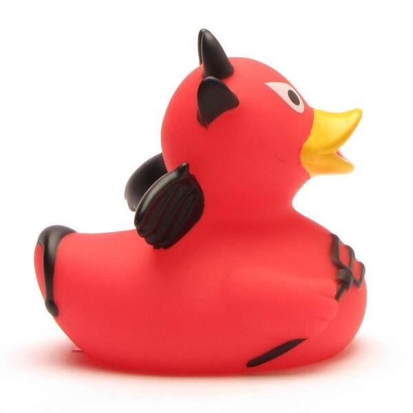 Canard de bain diable