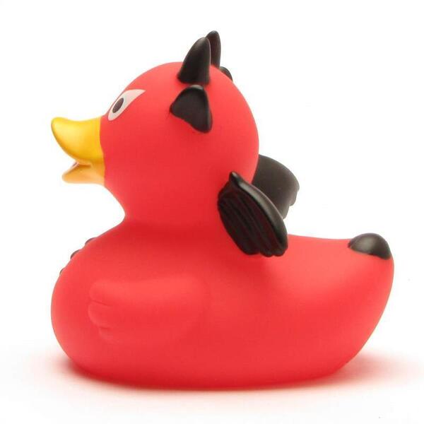 Canard de bain diable