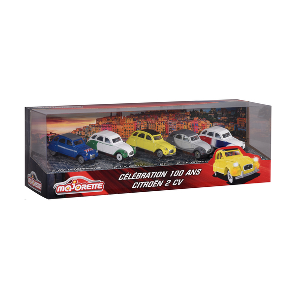 Coffret 5 Voitures 2 cv Citroën Vintage Majorette