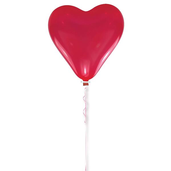 5 ballons coeur rouge 30cm