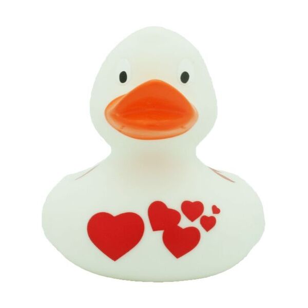 Canard de bain coeur