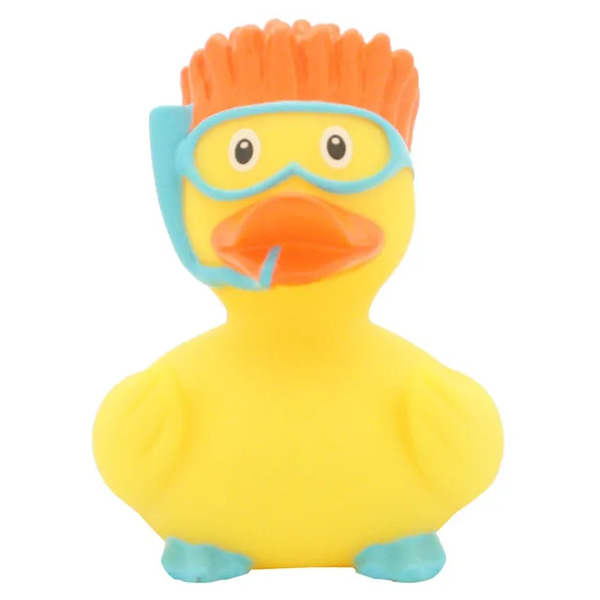 Canard de bain plongeur masque et tuba