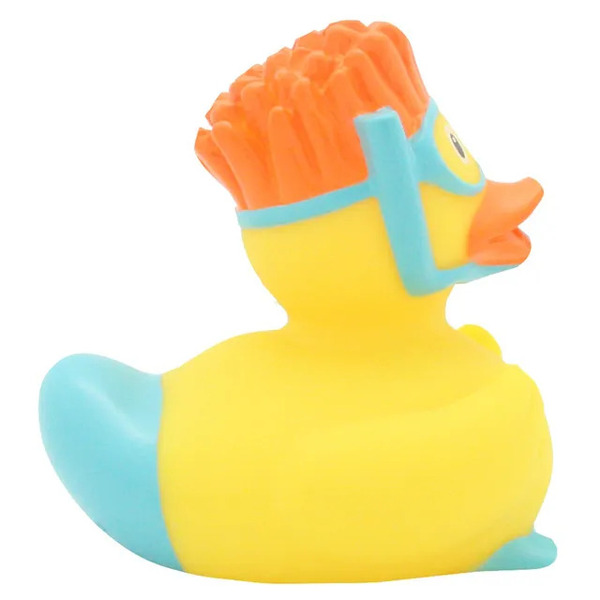 Canard de bain plongeur masque et tuba