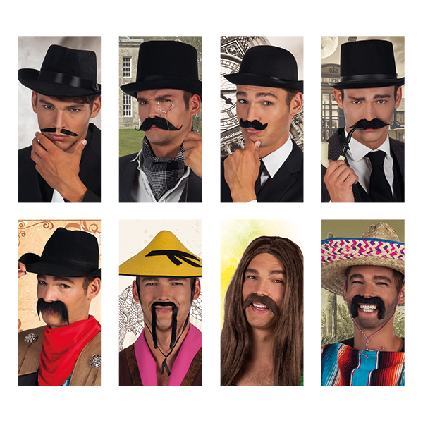 Moustache 8 modèles