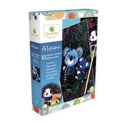 Artissimo - Tableau à gratter : Bébés Animaux