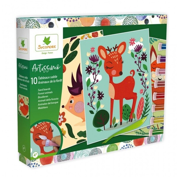 Artissimo - Tableau de Sable : Animaux de la Forêt