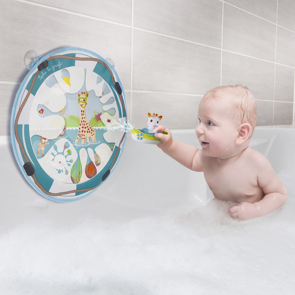 Tableau de bain magique avec arroseur de bain Sophie la girafe