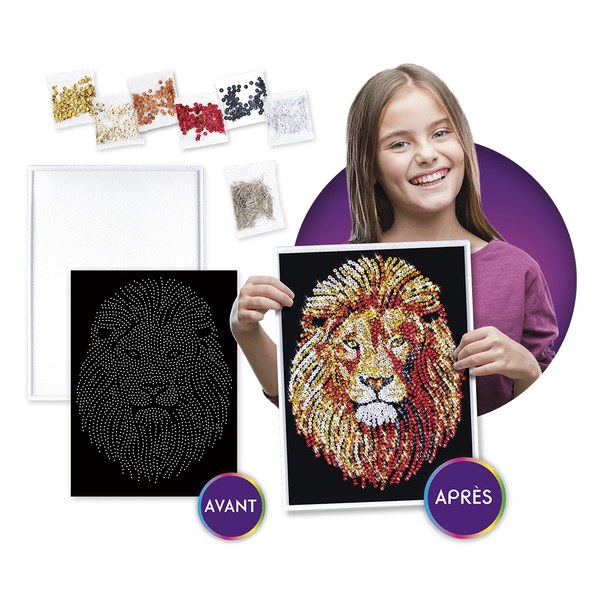 Mille et un sequins lion